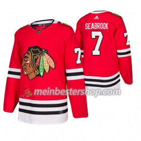 Chicago Blackhawks Brent Seabrook 7 Adidas 2019-2020 Rot Trikot Authentic - Herren